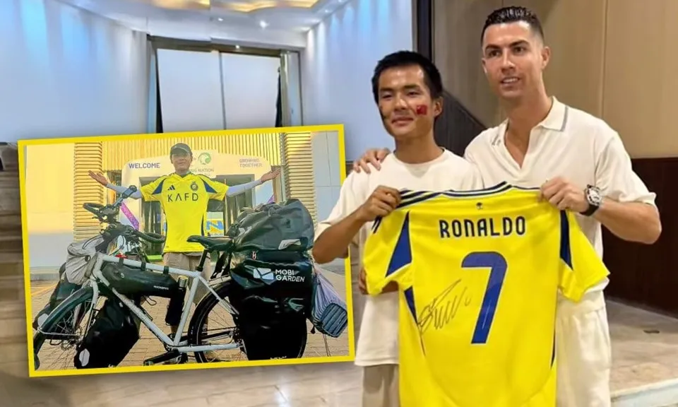 Chàng trai đạp xe suốt 7 tháng từ Trung Quốc đến Saudi Arabia để gặp thần tượng Cristiano Ronaldo