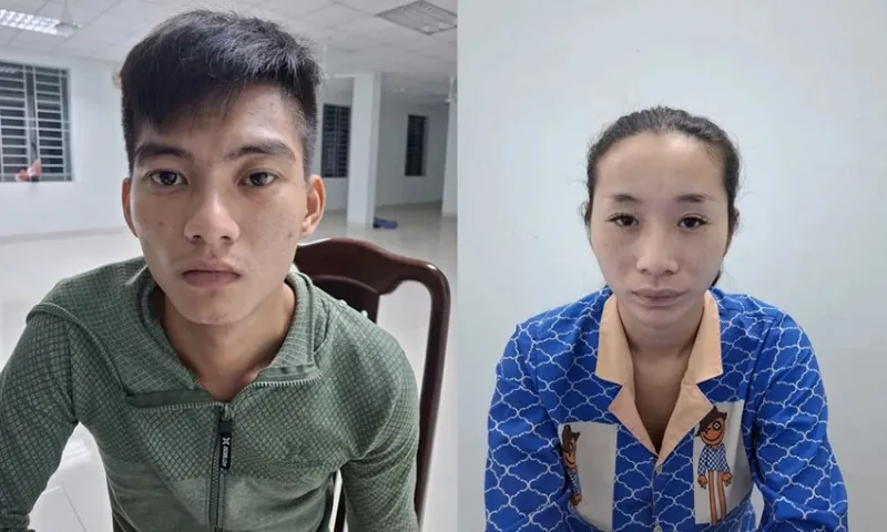 Công an bắt giữ Võ Tấn Đạt và Lê Thị Như  Linh có hành vi lừa đảo chiếm đoạt tài sản. Ảnh CACC