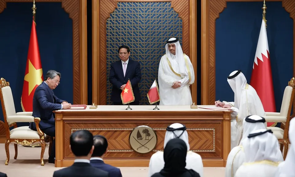 Việt Nam, Qatar ký kết nhiều văn kiện hợp tác quan trọng