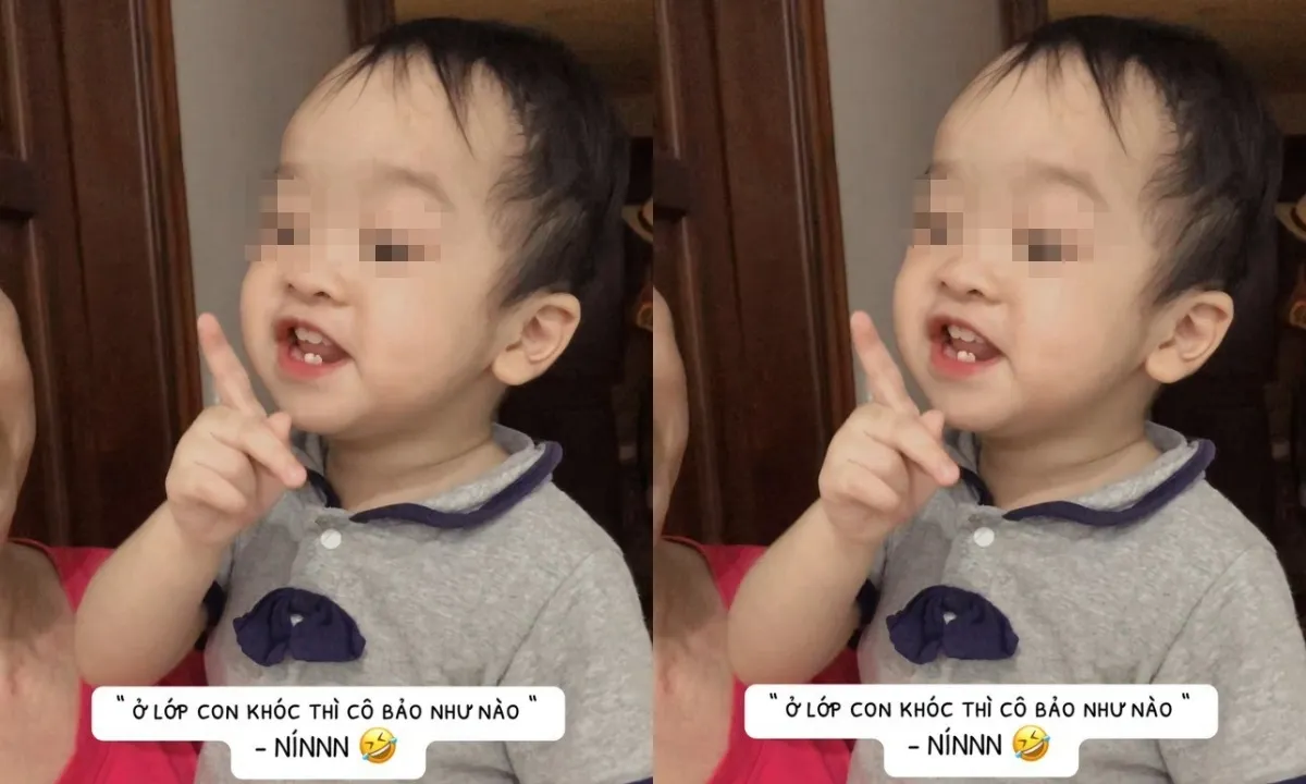 Biểu cảm hài hước nín của cậu bé trở thành meme quốc dân với lượt tương tác khủng