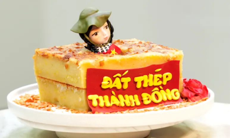 Tác phẩm bánh “tự hào quê hương tôi” của Pastry Chef Thái Thịnh