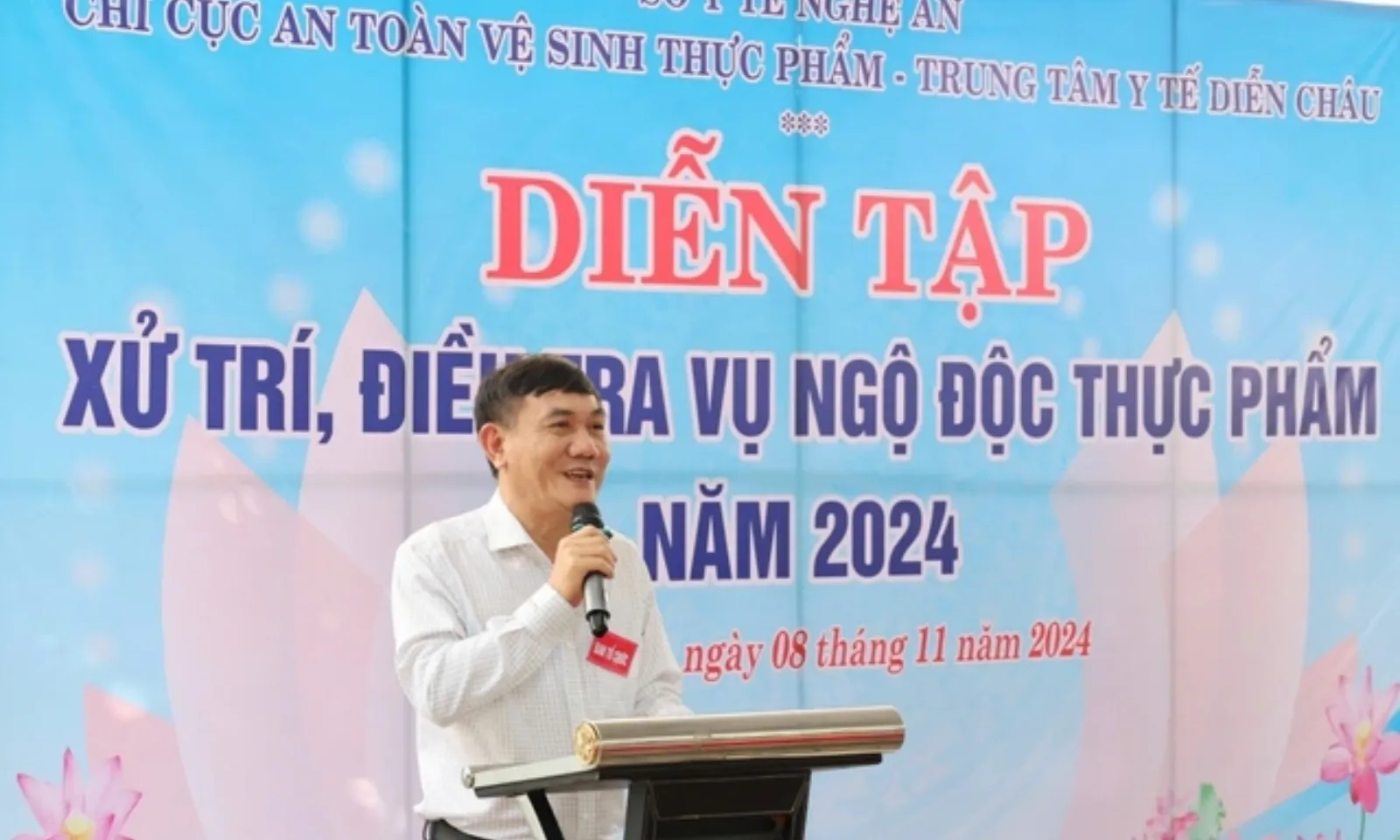 Lần đầu tiên Nghệ An thực hiện diễn tập ứng phó ngộ độc thực phẩm