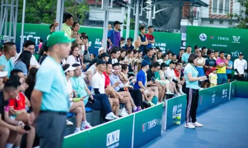 Giải Pickleball Challenger 2024 - VVP Tour tại TP Hạ Long thu hút đông khán giả