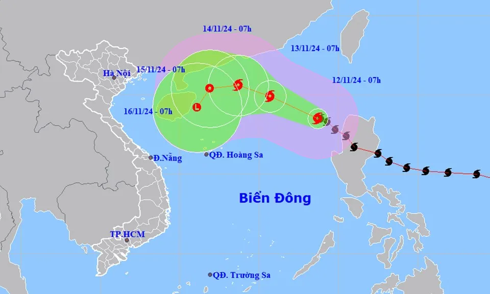 Bão số 8 vào biển Đông, bão số 7 suy yếu, từ Thừa Thiên Huế đến Phú Yên có mưa to