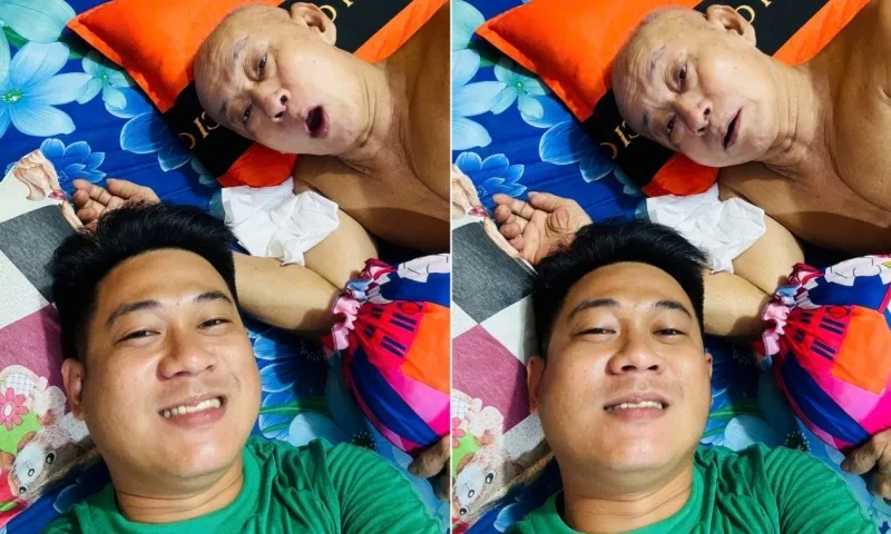 Con trai Kiên Giang chăm cha bệnh khiến cộng đồng xúc động