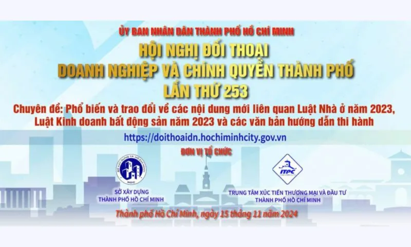 [Livestream] Đối thoại giữa Doanh nghiệp và lãnh đạo Sở xây dựng TPHCM 