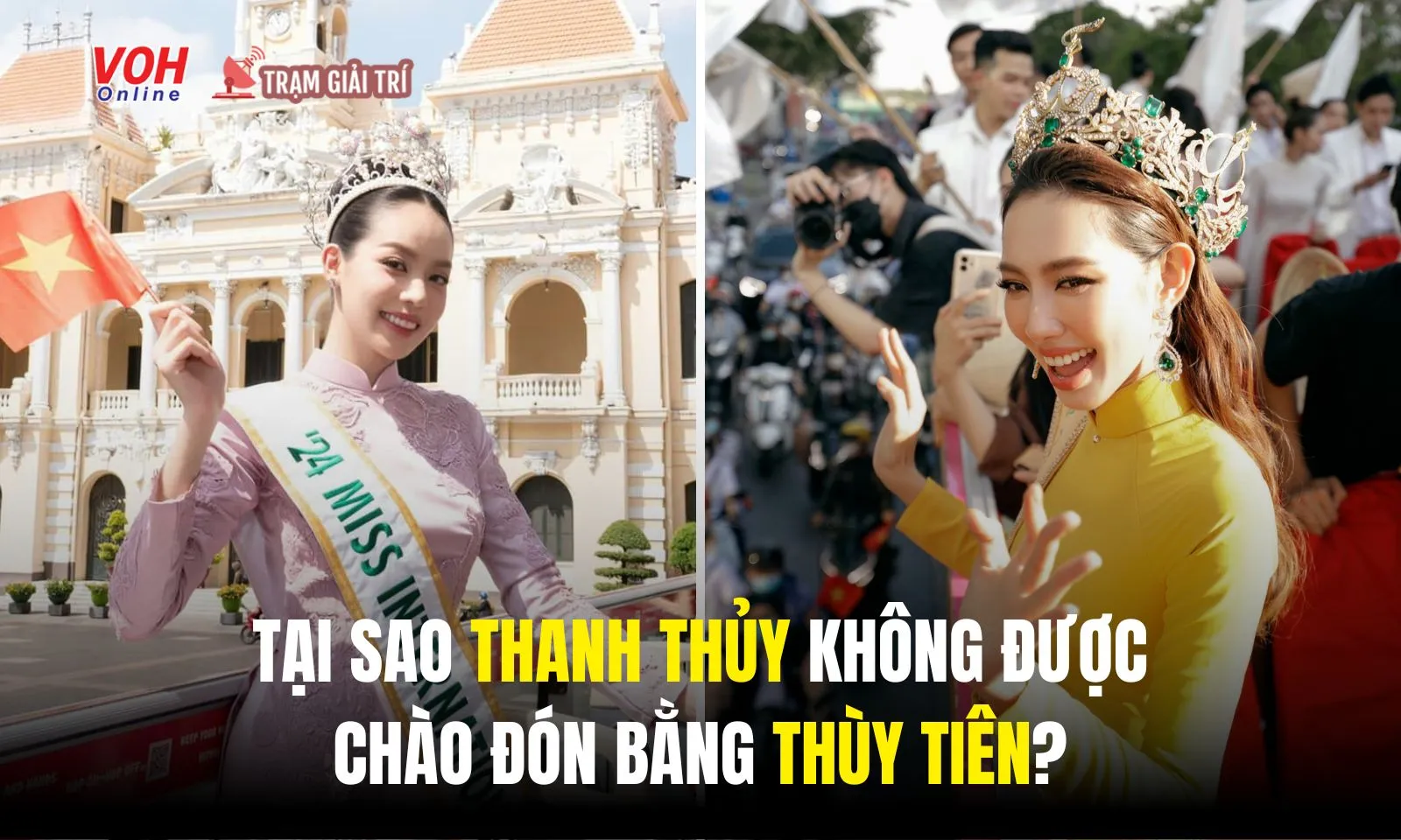 Cùng đạt danh hiệu quốc tế, tại sao Thanh Thủy không được chào đón bằng Thùy Tiên?