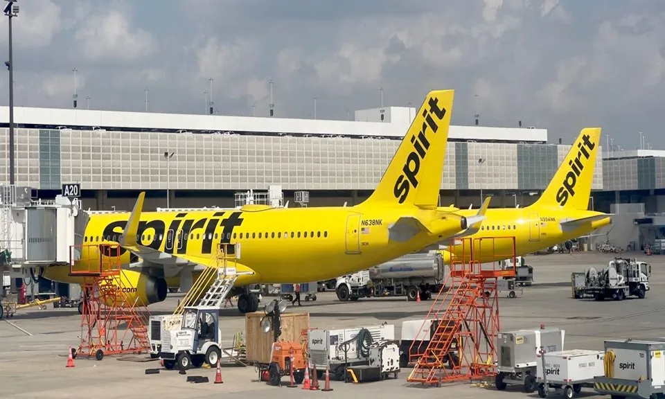 Hãng hàng không giá rẻ của Mỹ Spirit Airlines nộp đơn xin phá sản