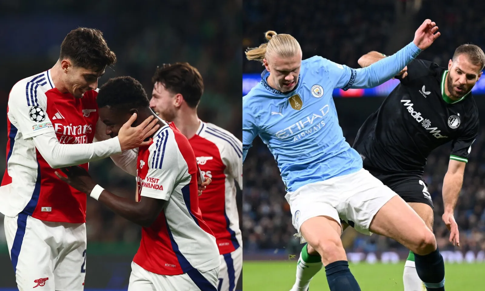 Kết quả Champions League hôm nay: Arsenal huỷ diệt CLB không còn Amorim | Man City lâm cơn bĩ cực