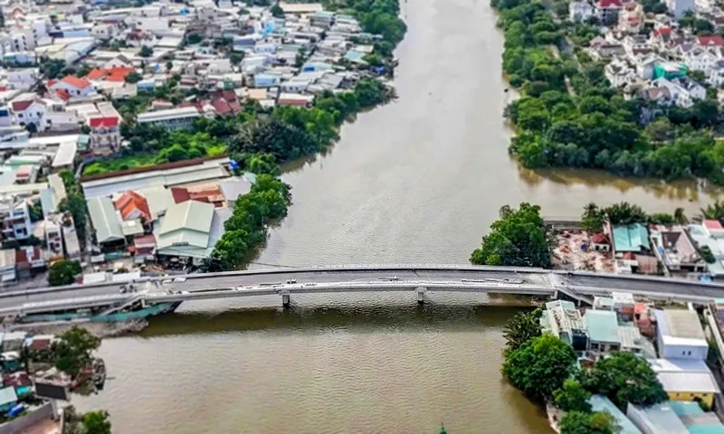 Cầu Rạch Đỉa mới nối quận 7 và Nhà Bè chính thức thông xe