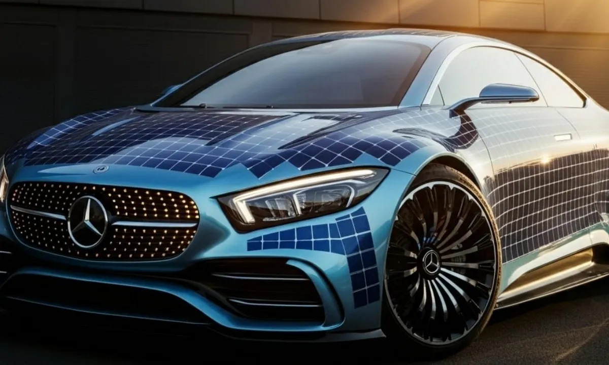 Mercedes with Solar Paint