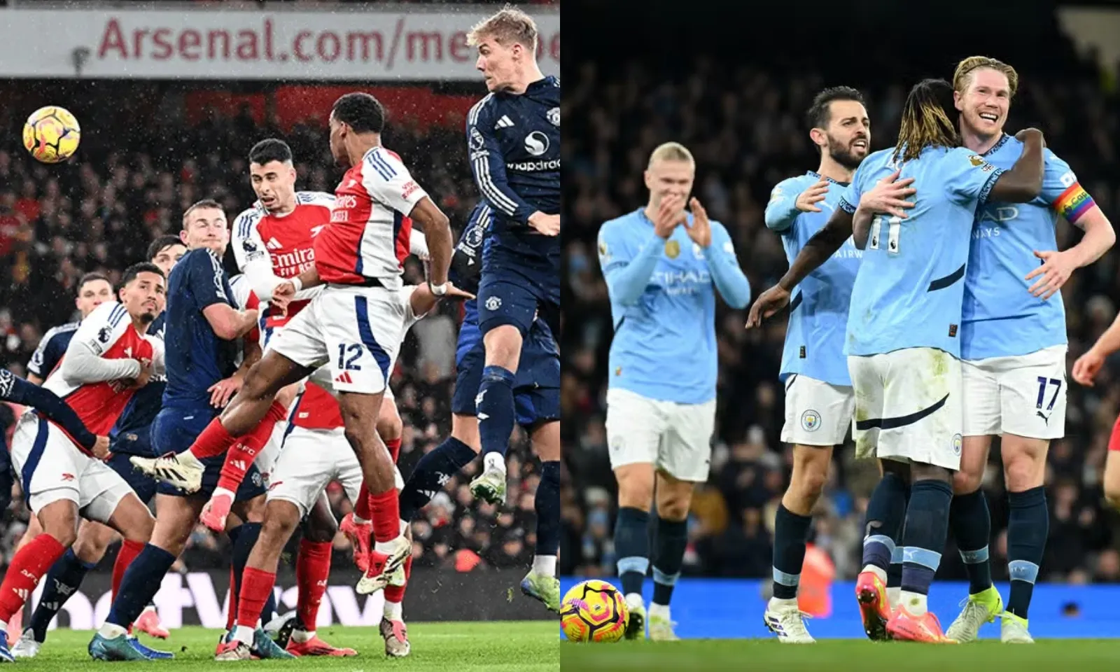 Kết quả Ngoại hạng Anh: Arsenal khuất phục MU bằng bài tủ | Man City giải cơn khát chiến thắng