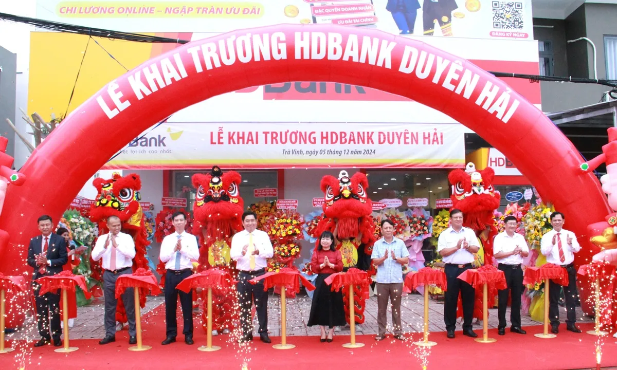 HDBank khai trương điểm giao dịch thứ 48 tại Đồng bằng Sông Cửu Long