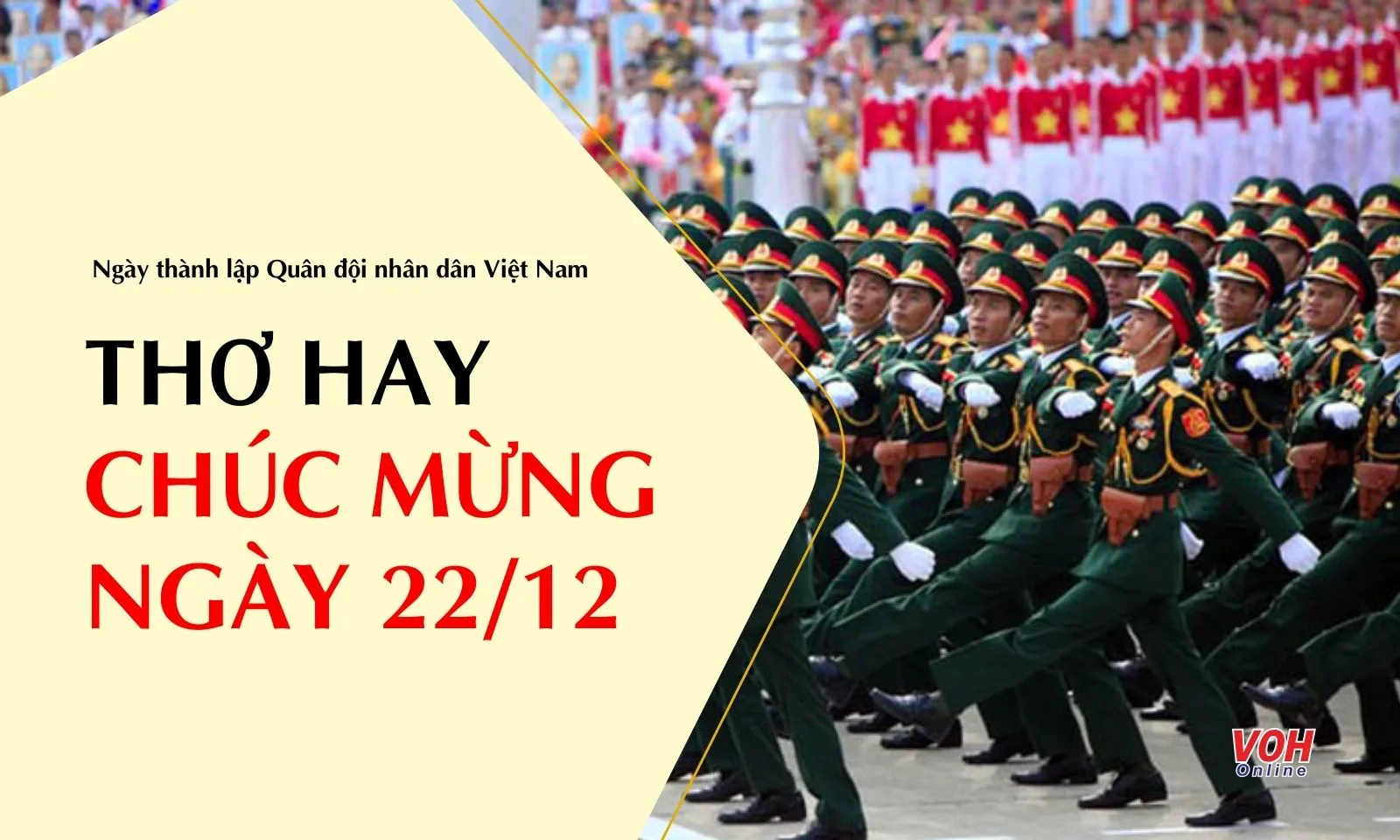 32 bài thơ chúc mừng ngày 22/12 - Ngày thành lập Quân đội nhân dân Việt Nam 