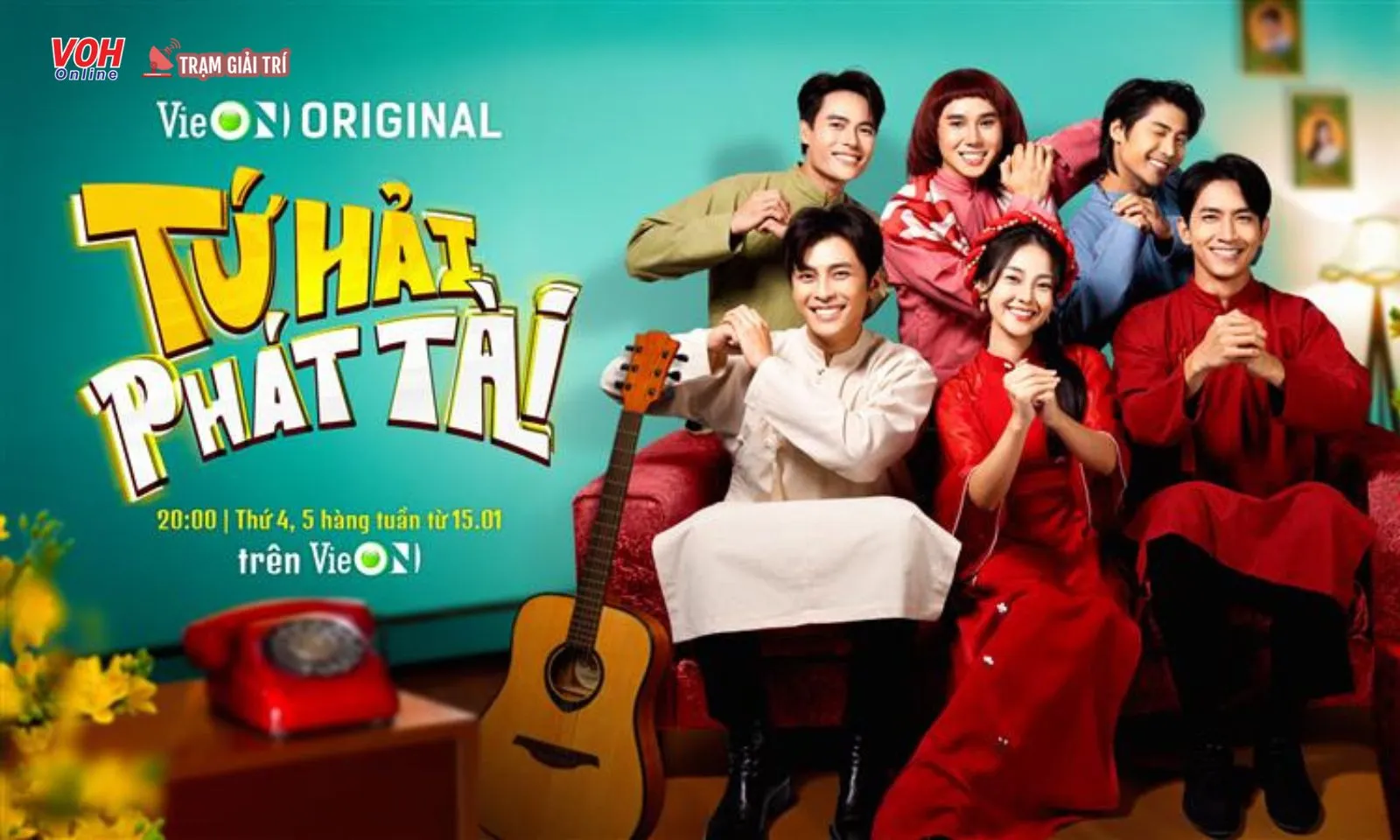 Phim hài Tết Tứ Hải Phát Tài chơi chiêu tại concert Anh Trai Say Hi