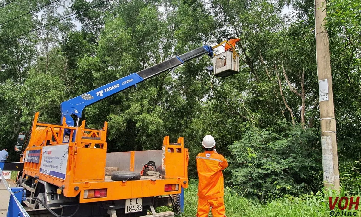 Ngành Điện lực TPHCM chủ động phòng ngừa sự cố do mưa bão