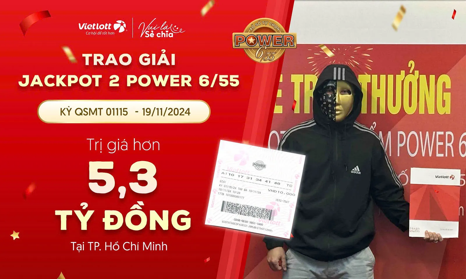 Chơi Vietlott vì niềm vui, người đàn ông “săn” được Jackpot tiền tỷ nhờ thói quen lạ