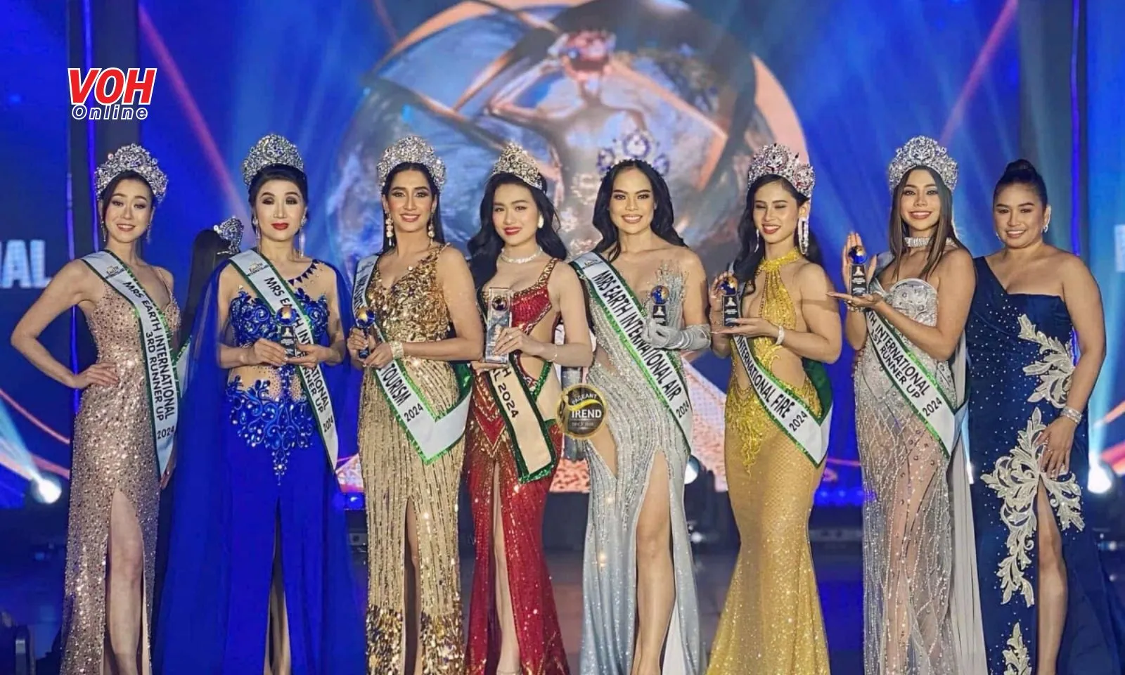 Một năm bội thu của nhan sắc Việt, Vũ Thị Hoa đăng quang Mrs Earth International 2024