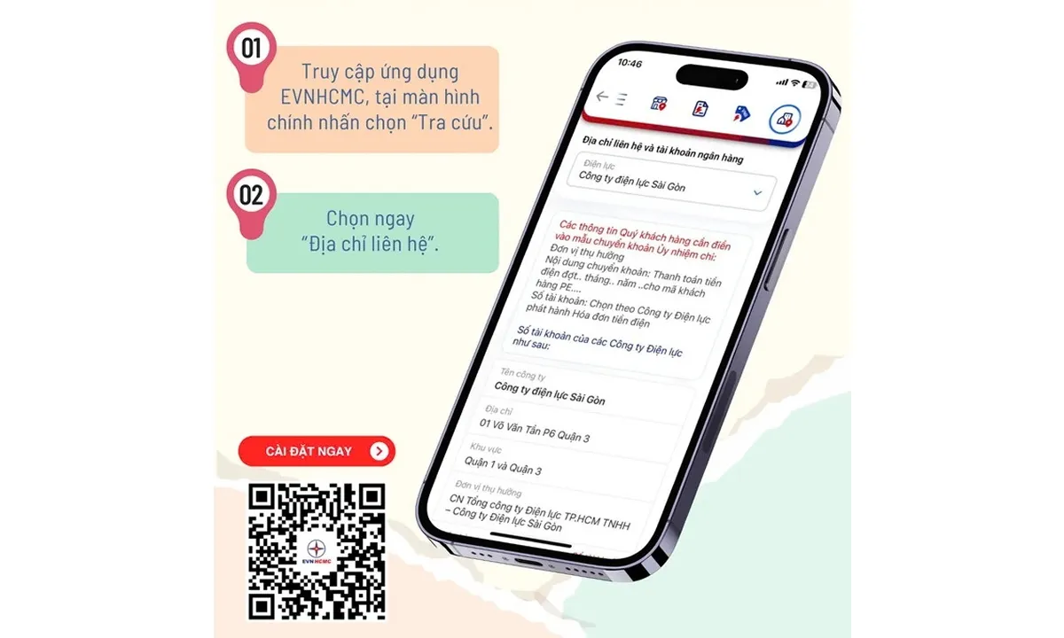 Ngành điện TPHCM không ngừng nâng cấp ứng dụng (App) EVNHCMC CSKH