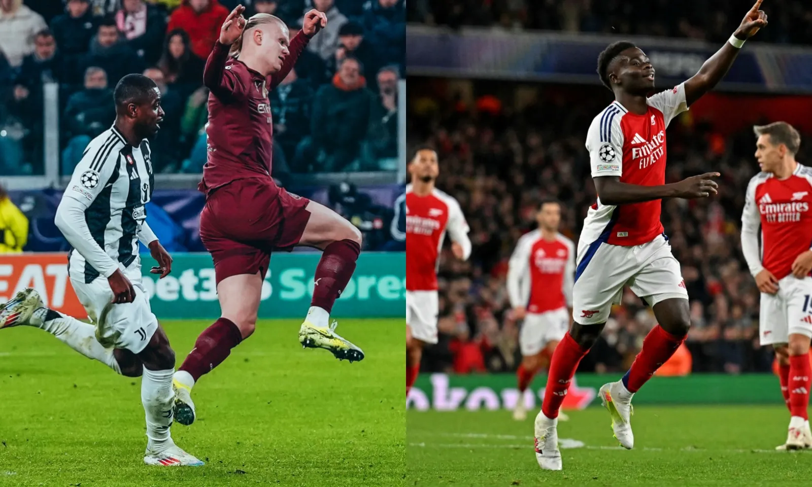 Kết quả Champions League hôm nay: Juventus trừng phạt Man City | Arsenal thăng hoa với cảm hứng Saka