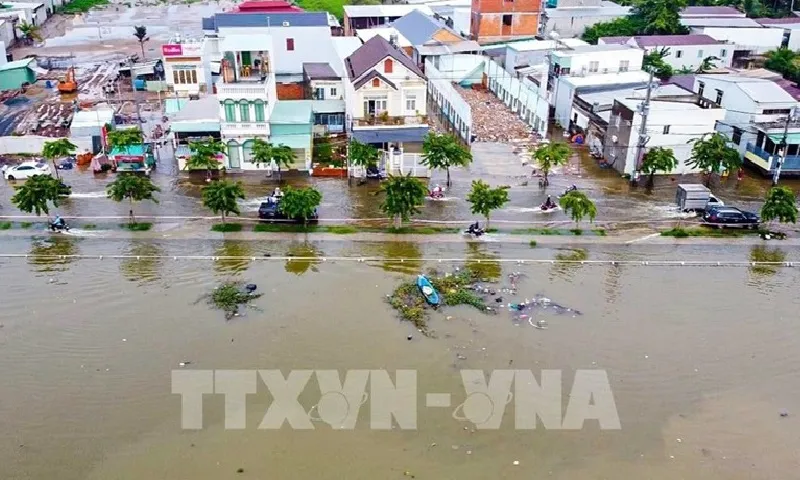 Dự báo có thêm 2 đợt triều cường tại Tiền Giang, Trà Vinh dịp cuối năm