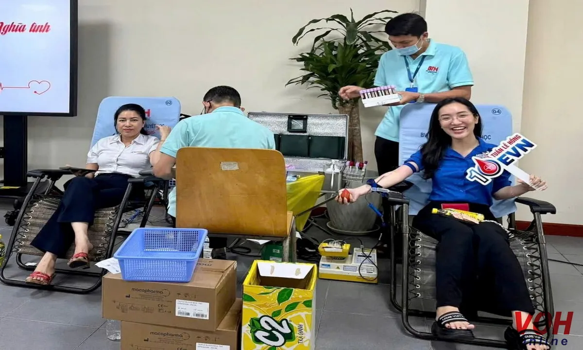 Hưởng ứng Tuần lễ hồng EVN lần thứ 10, EVNHCMC hiến được 367 đơn vị máu