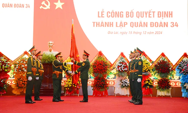 Lễ công bố quyết định thành lập Quân đoàn 34