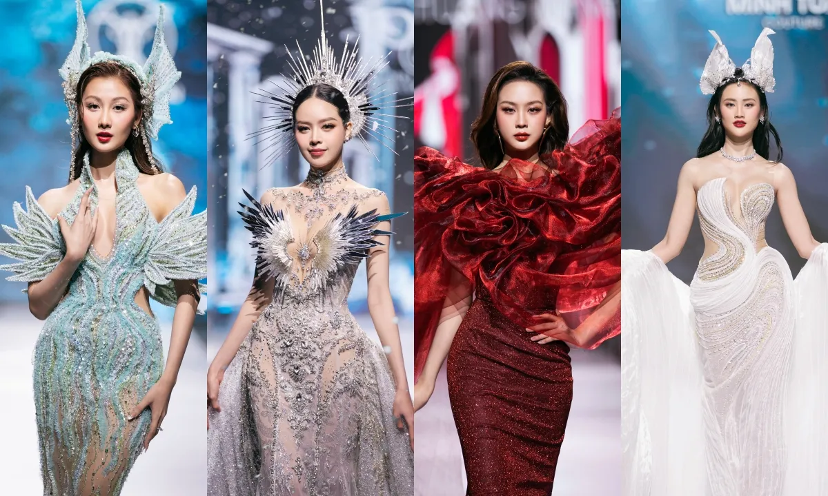 Sàn diễn Vietnam Beauty Fashion Fest 2024: Dàn Hoa hậu, Á hậu bung skill cực đỉnh