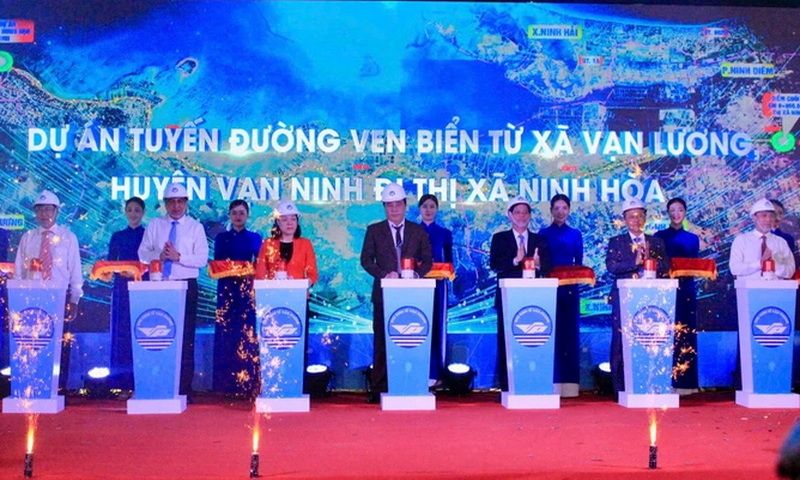 Khánh Hòa khởi công dự án đường ven biển trọng điểm, thúc đẩy phát triển Khu kinh tế Vân Phong