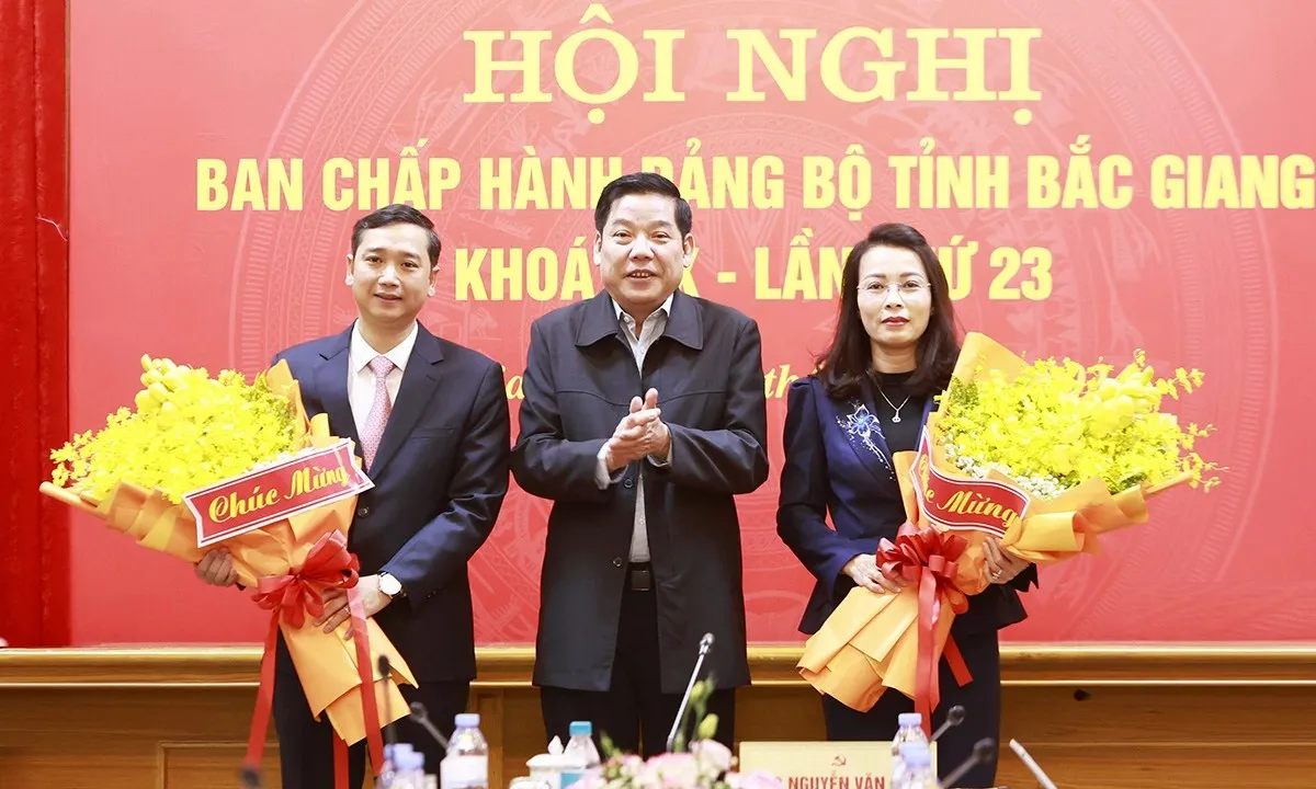 Tỉnh Bắc Giang có 2 tân phó Bí thư Tỉnh ủy