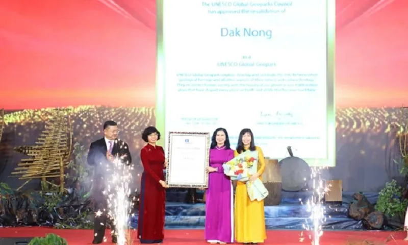 Đắk Nông lần thứ 2 đón nhận danh hiệu Công viên địa chất toàn cầu UNESCO