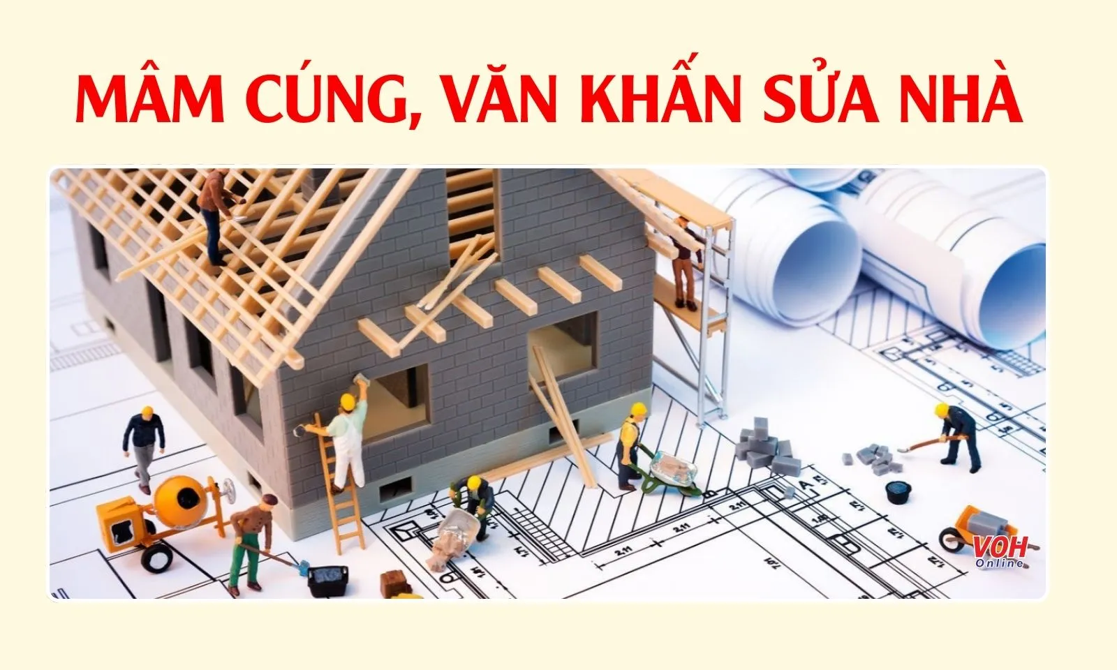 Mâm cúng, văn khấn sửa nhà chi tiết