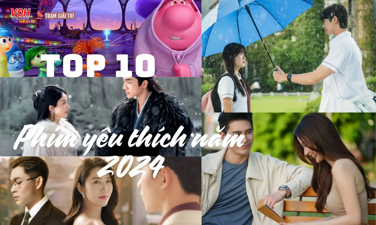 Top 10 phim phim truyền hình chiếu mạng được khán giả Việt Nam yêu thích nhất 2024