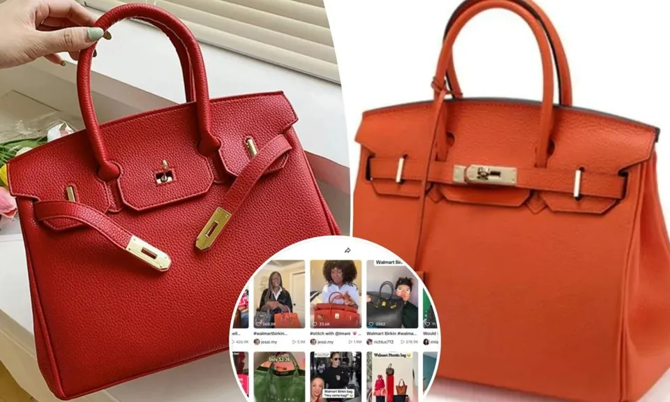 Túi xách ‘Walmart Birkin’ lấy cảm hứng từ ‘Hermès Birkin’ giá 78 đô la gây sốt thị trường thời trang