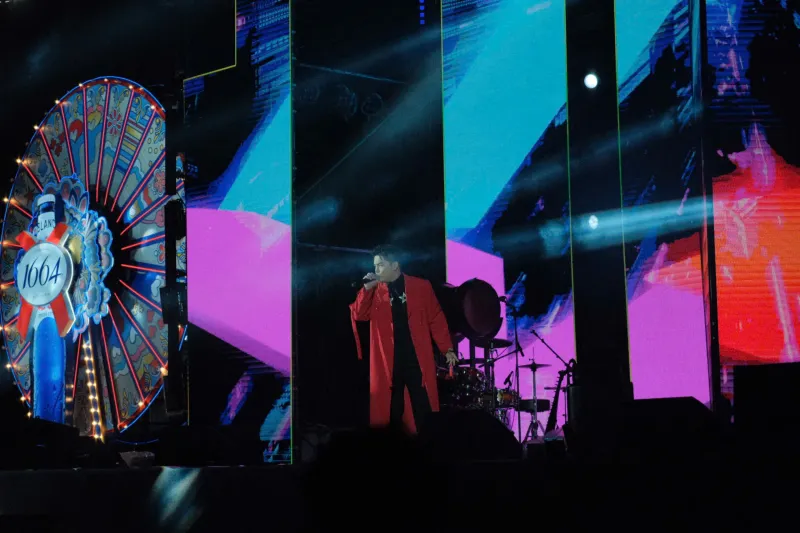 Ca sĩ Nguyễn Đình Vũ trình diễn 