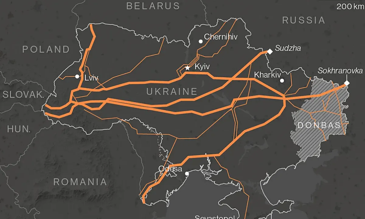 Nga dừng hoàn toàn hoạt động xuất khẩu khí đốt qua Ukraine sang châu Âu