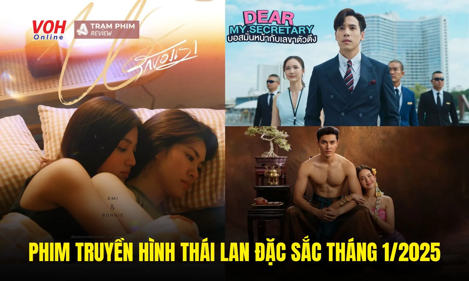 Phim bộ Thái Lan tháng 1/2025: Thư Ký Kim Sao Thế bản remake gây sốt