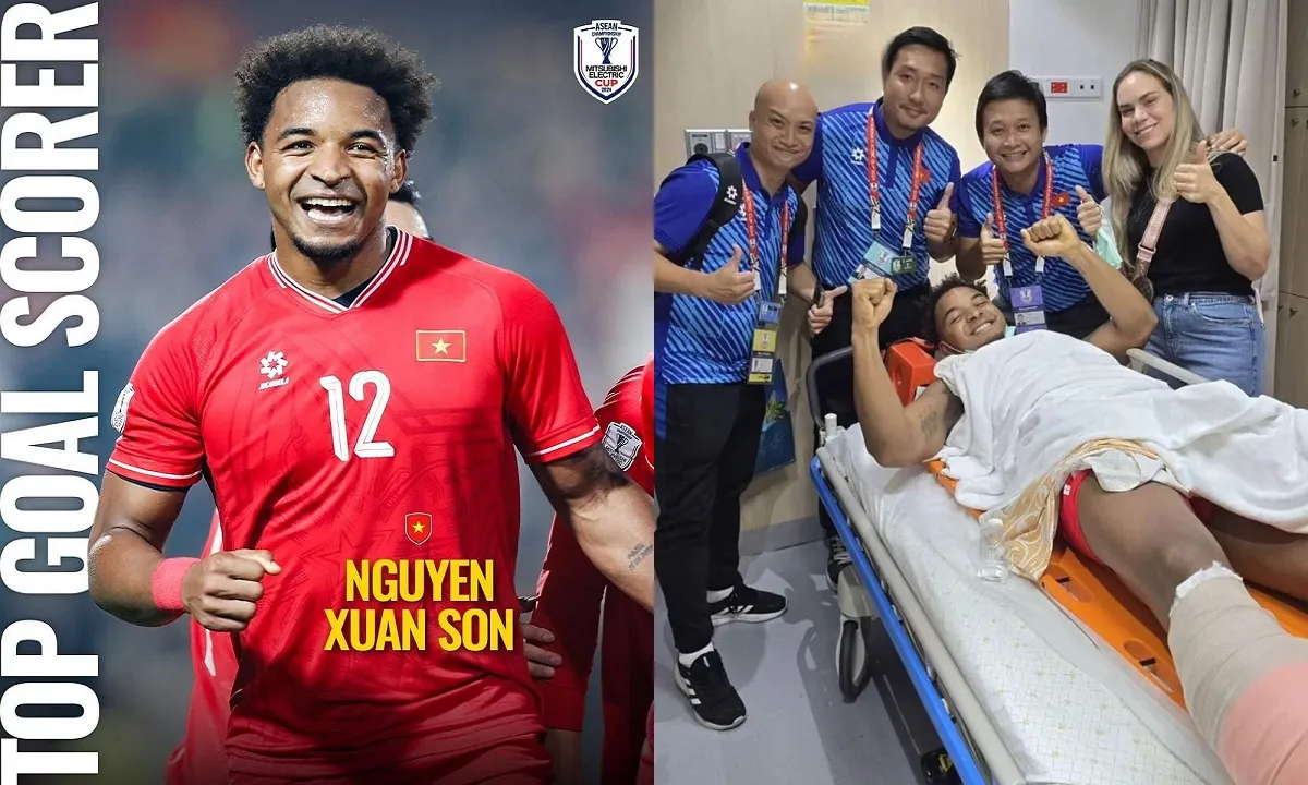 Nguyễn Xuân Son nhận cú đúp danh hiệu, mừng chức vô địch ASEAN Cup trong bệnh viện