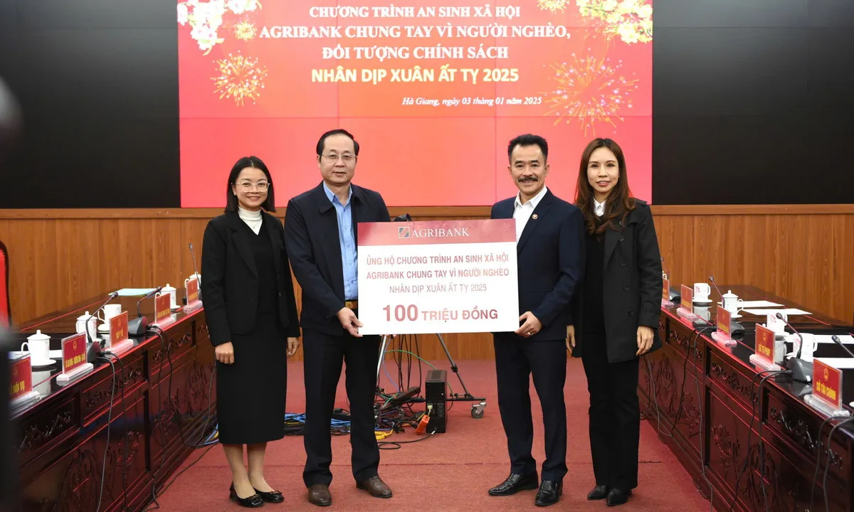 Agribank chung tay vì người nghèo, đối tượng chính sách  nhân dịp Xuân Ất Tỵ năm 2025