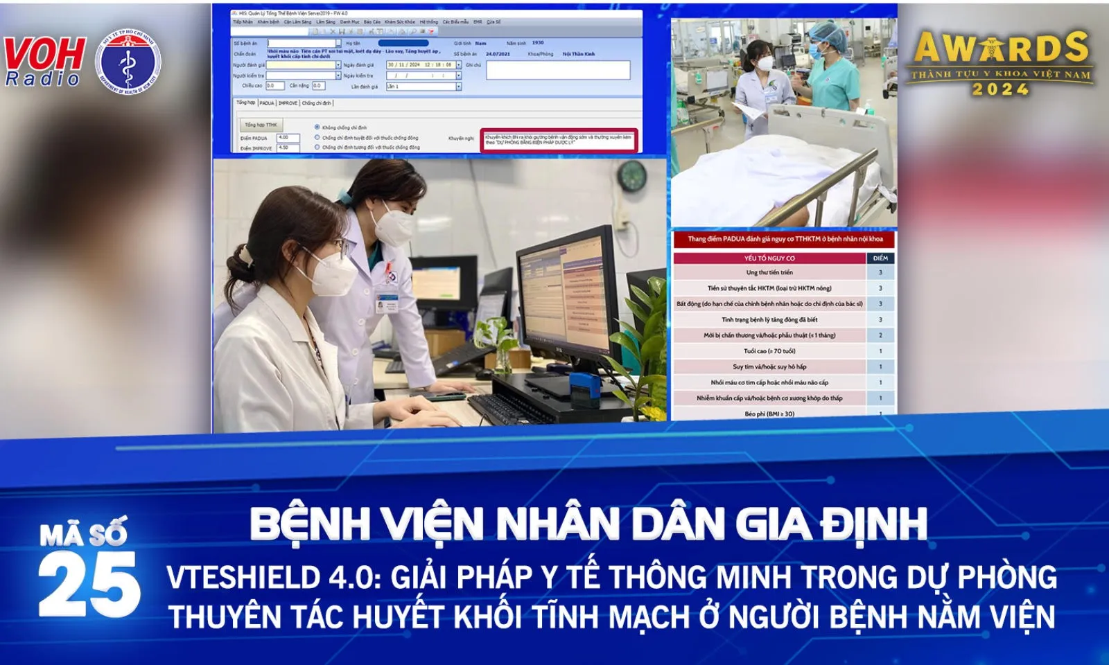 Đề cử 25: VTEShield 4.0 - Giải pháp y tế thông minh trong dự phòng thuyên tắc huyết khối 