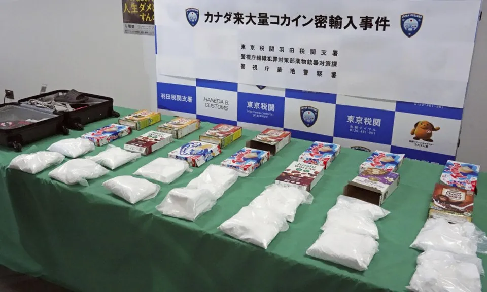 Nhật Bản: Sân bay Haneda thu giữ kỷ lục 15kg cocaine từ một hành khách Canada