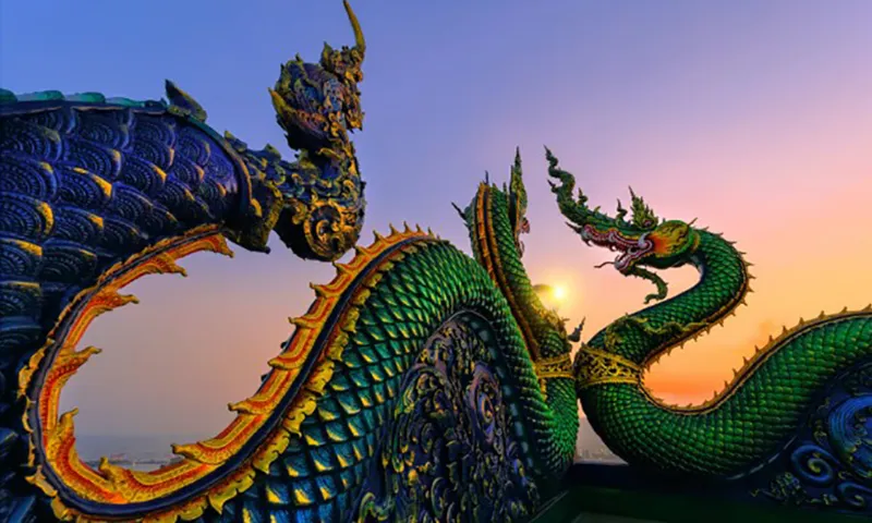 Naga, Vua của loài rắn, được tôn thờ rộng rãi, đặc biệt là ở Đông Nam Á. Ông đại diện cho cả thiện và ác. Ảnh Getty Images