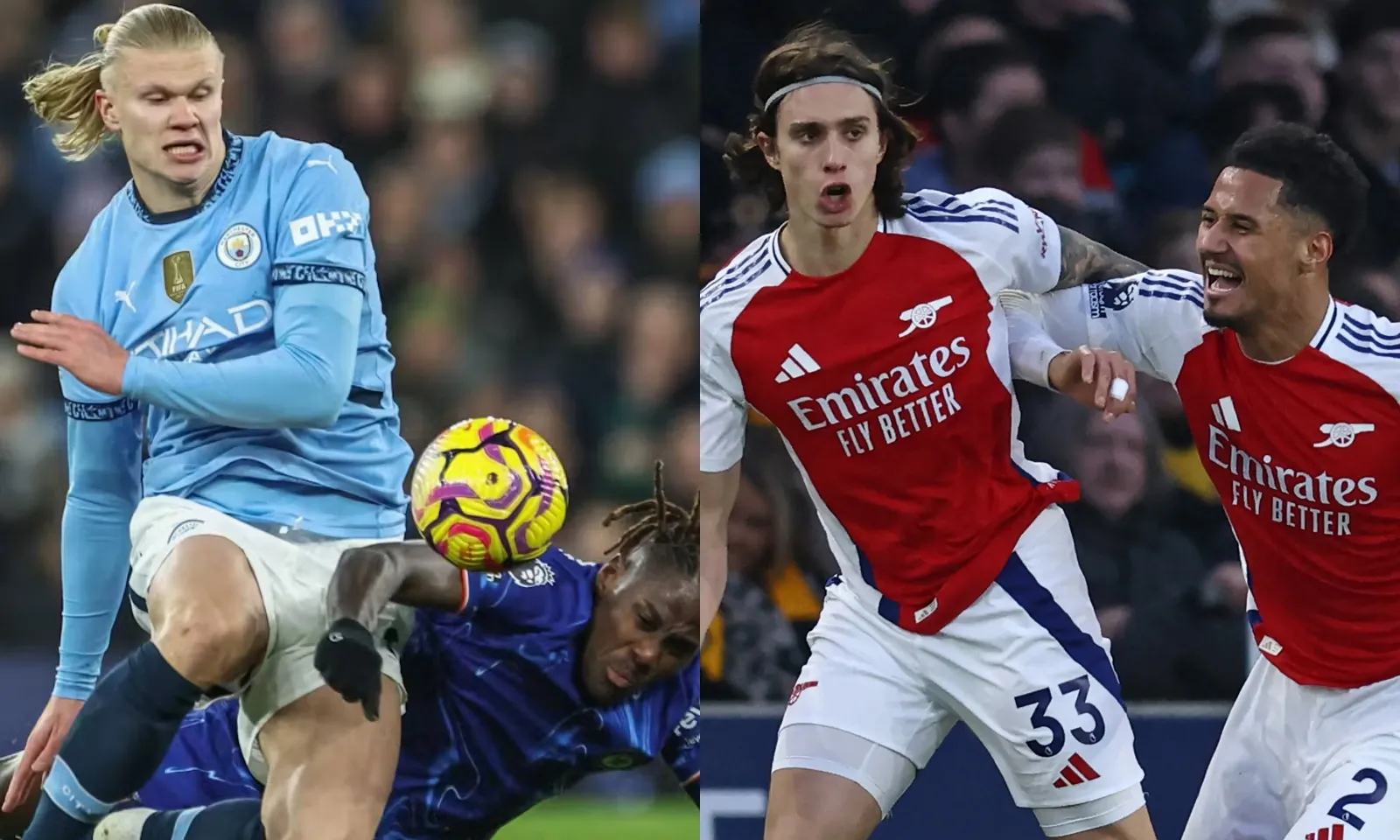 Kết quả Ngoại hạng Anh Vòng 23: Man City ngược dòng hạ Chelsea | Thẻ đỏ không cản nổi Arsenal