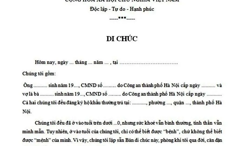 Người không có tên trong di chúc vẫn có quyền hưởng di sản? 