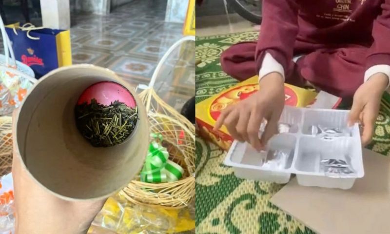 Giỏ quà Tết: Vỏ thượng hạng, ruột toàn giấy – Bi hài sau khi khui quà!
