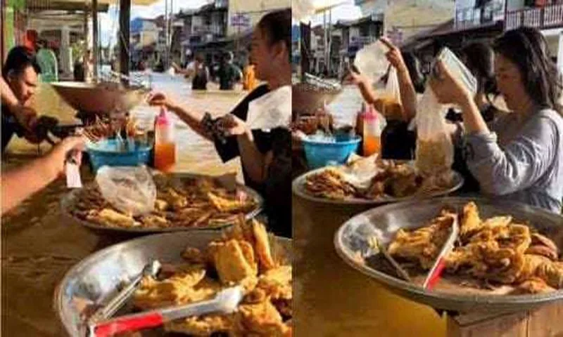 Bán đồ chiên giữa lũ lụt: Câu chuyện về nghị lực và sự lạc quan của con người