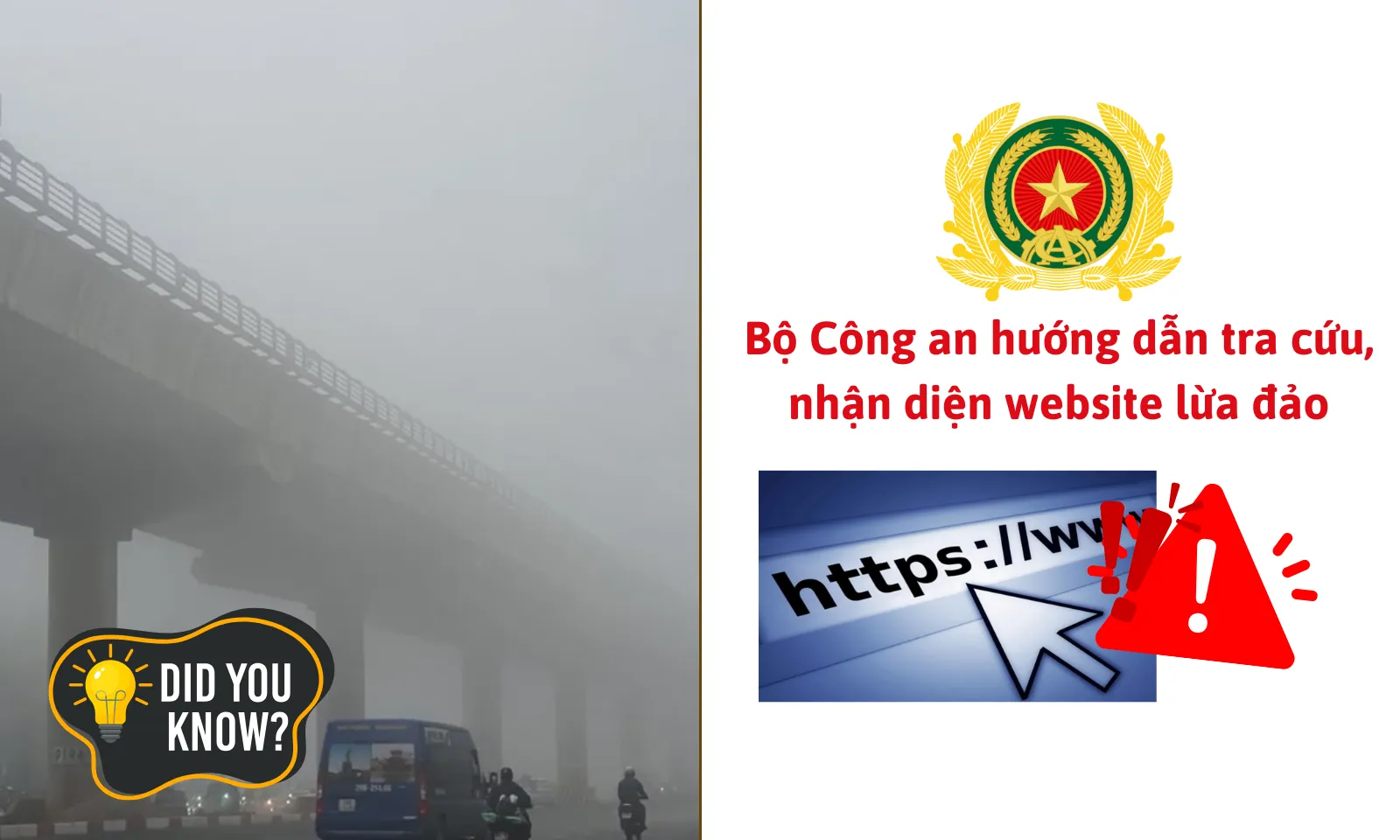 Bạn có biết 12/2: Cách phân biệt website thật, giả? | “Sát thủ” gây ra các bệnh về đường hô hấp