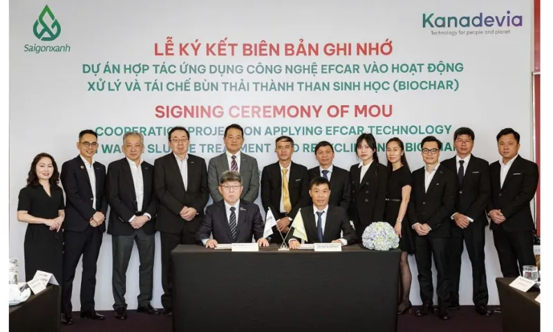 Công ty Sài Gòn Xanh hợp tác với Nhật Bản tái chế bùn thải sinh học thành than sinh học
