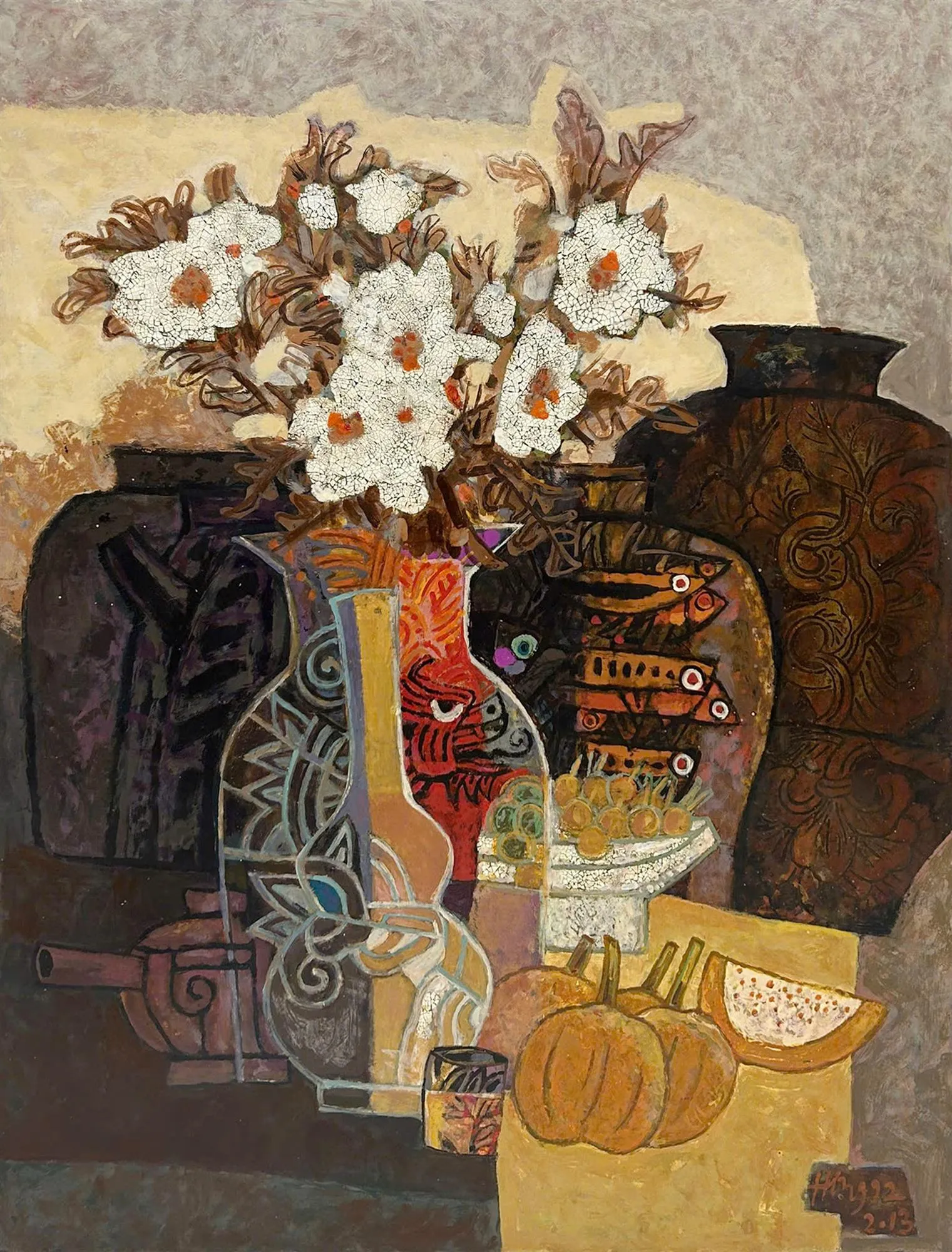 nghiem-xuan-hung-tinh-vat-still-life-son-mai-lacquer-76x60cm-2013