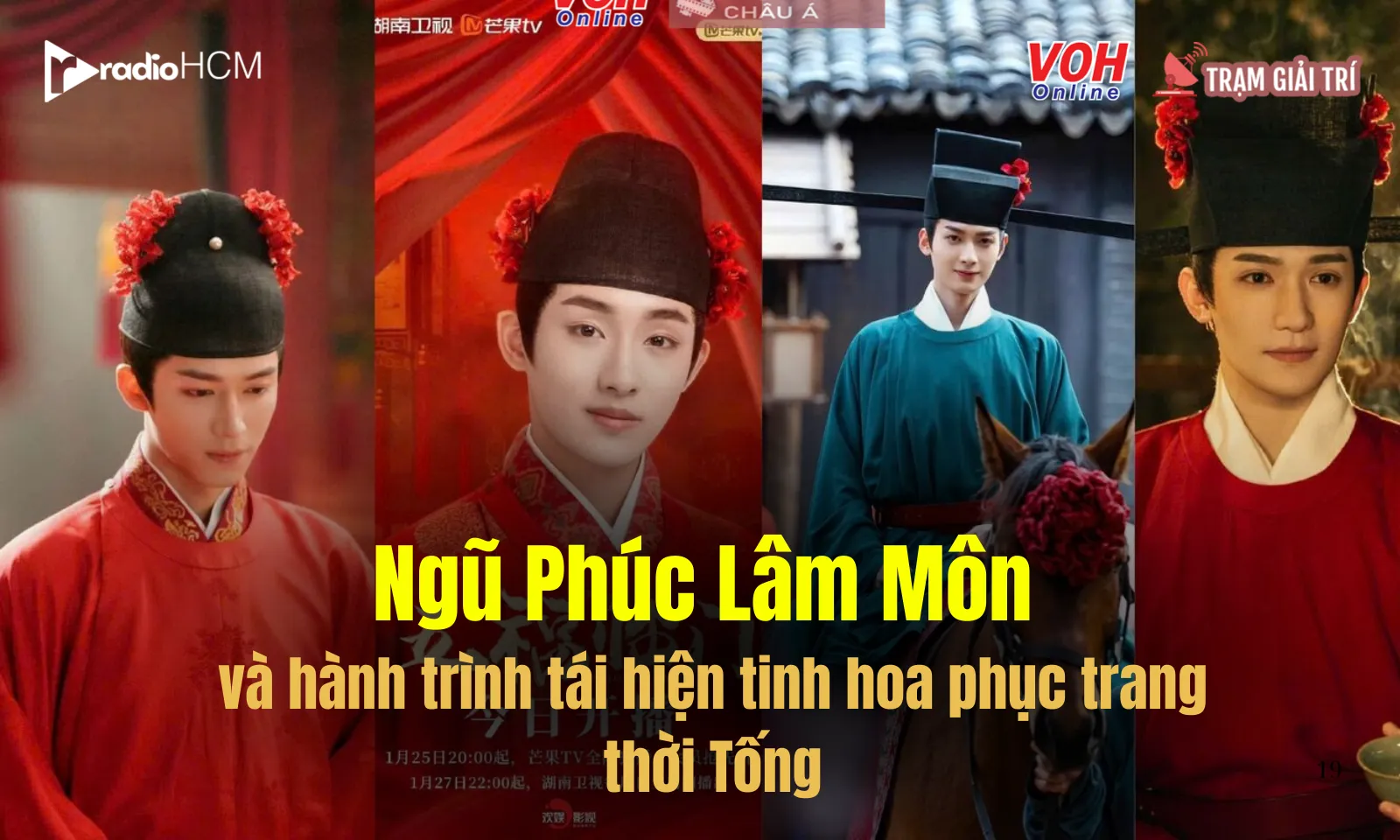 Tinh hoa thời trang triều Tống được tái hiện mỹ mãn qua Ngũ Phúc Lâm Môn